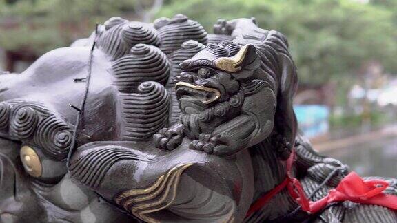 亚洲寺庙中的石雕和古典建筑中国传统建筑的景观