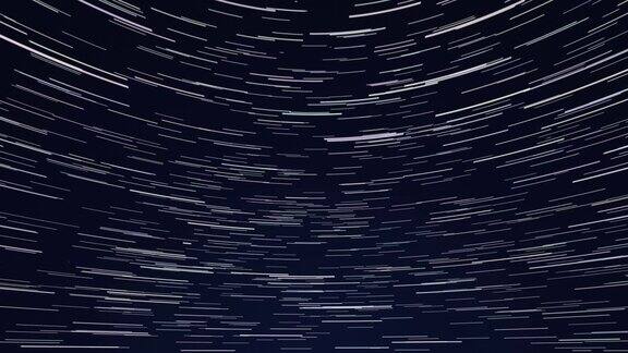 在令人惊叹的夜晚恒星在银河中穿行