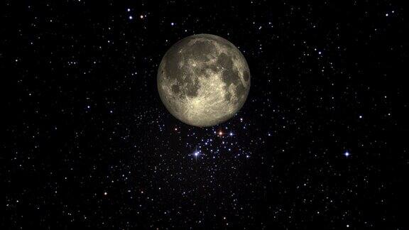 月球绕恒星运行