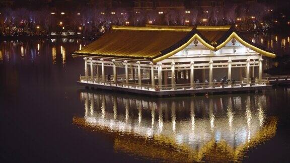 中国传统建筑夜景