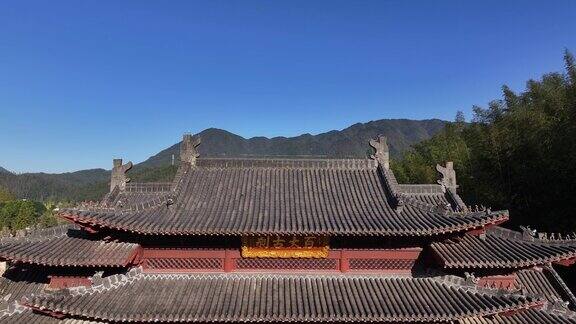 航拍中国寺庙和古建筑