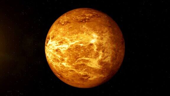 现实行星金星在深太空旋转