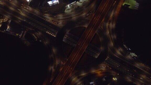 鸟瞰图:高速公路交通