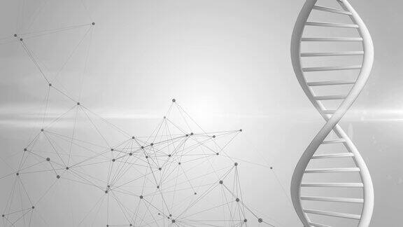基因治疗和基因工程人类基因DNA的医学研究3D渲染