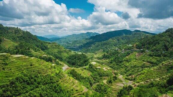 菲律宾吕宋岛北部的古巴纳乌梯田