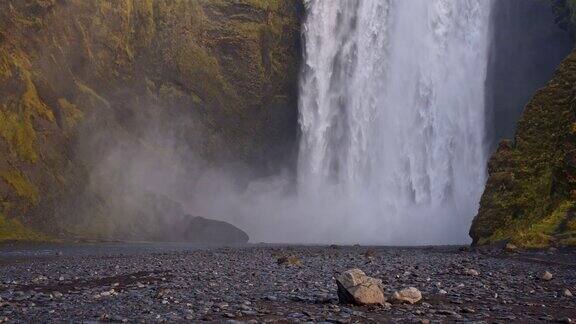 冰岛斯洛莫DS斯科加福斯瀑布