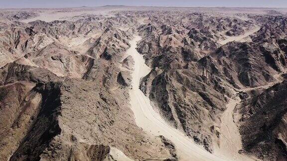 斯瓦科普蒙德月球景观纳米比亚航空视频月球景观峡谷路