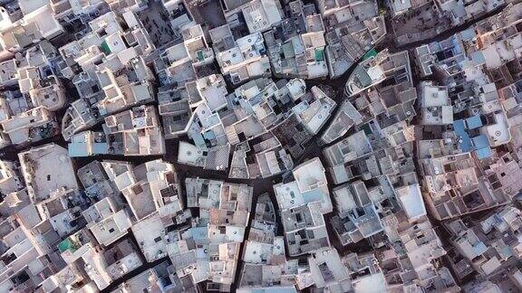 印度拉贾斯坦邦焦特布尔的蓝色城市村庄无人机拍摄的4k视频