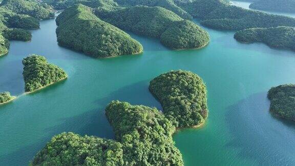 千岛湖景观航拍中国杭州