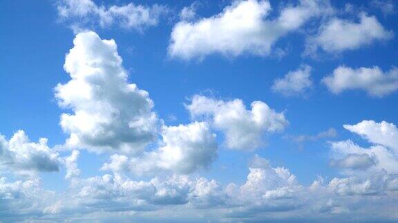 晴朗的天空和一片云彩