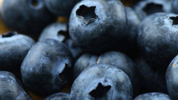 新鲜蓝莓旋转