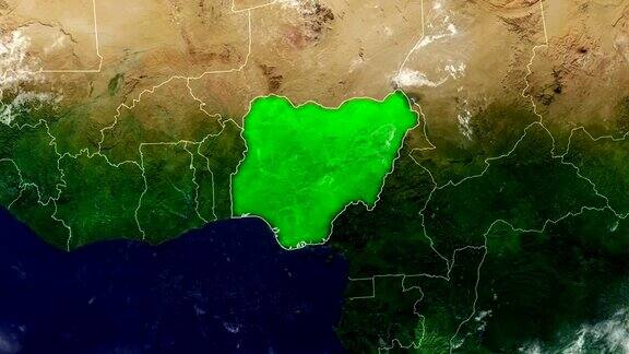 尼日利亚地图