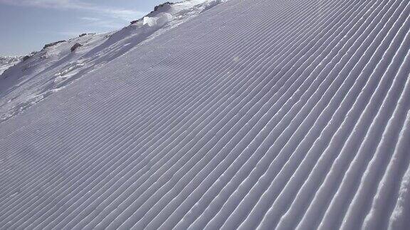 TS拍摄的一个完美的滑雪道