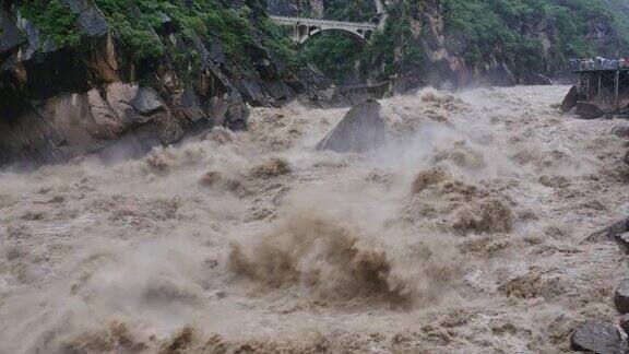 峡谷洪水