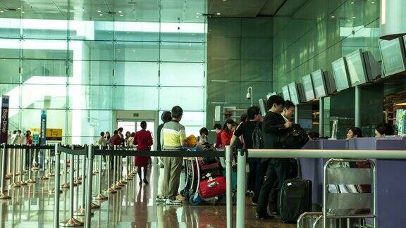 旅客在机场办理登机手续时拥挤的时间间隔