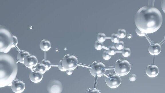 用于科学或医学的分子背景3d渲染
