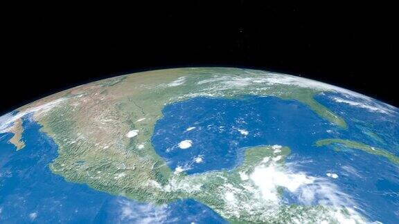 从外太空在地球上看到的墨西哥湾