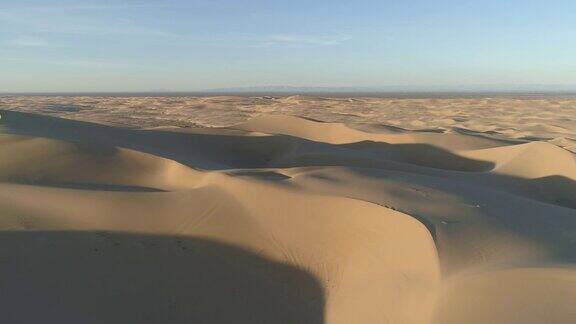尤马沙漠沙子的鸟瞰图