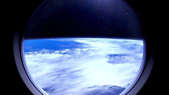 透过国际空间站的窗户看到的地球时间周期太空地球轨道国际空间站美国宇航局