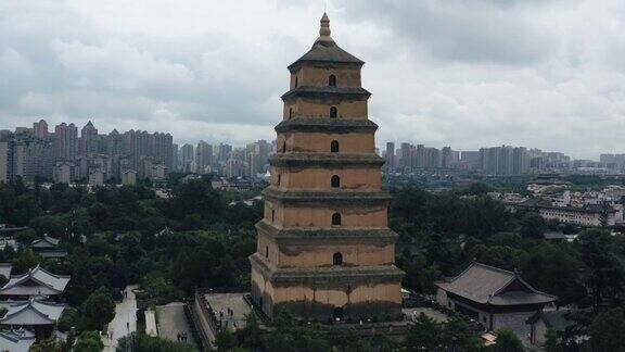 大雁塔鸟瞰图西安中国