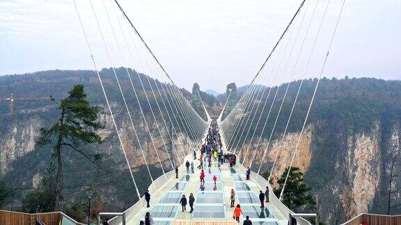 中国张家界的玻璃桥