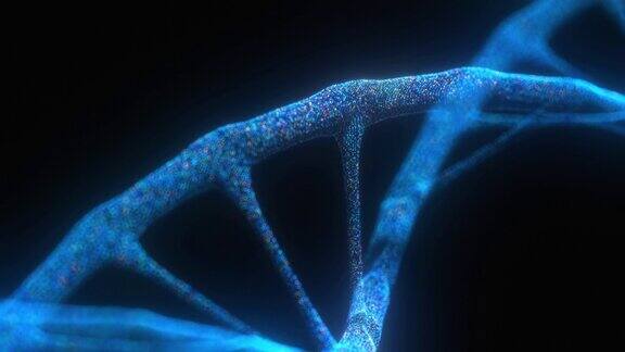 摘要深蓝色背景下数字神经丛DNA分子的技术表征