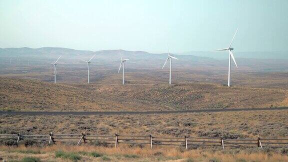 风力涡轮机华盛顿州美国4KUHD