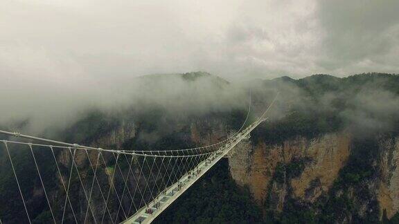 中国湖南新建玻璃桥