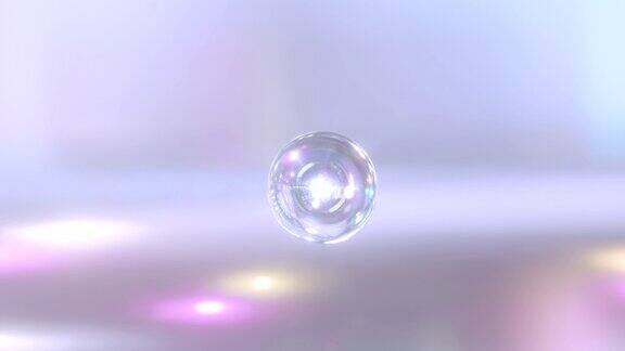 三维动画的液体气泡合并