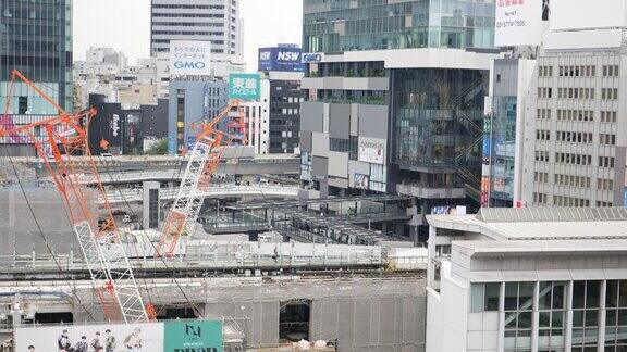 日本东京的建筑工地