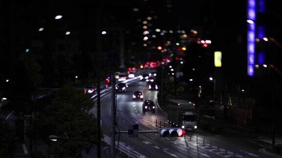 东京山手大街的夜间小堵车