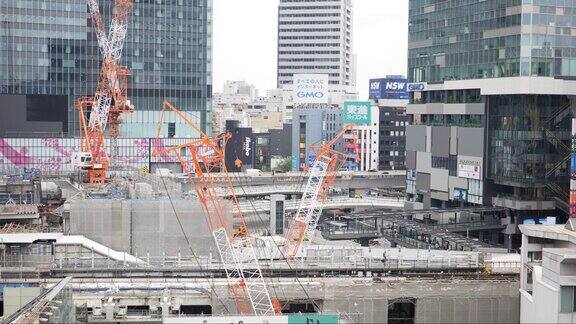 日本东京的建筑工地