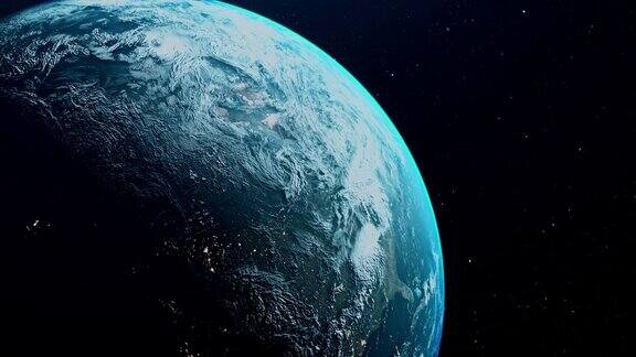从太空看电影蓝色地球