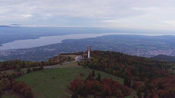 Mt.Salève秋天在日内瓦周围