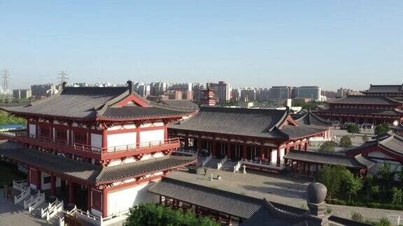 中国古代建筑在寺庙的视频