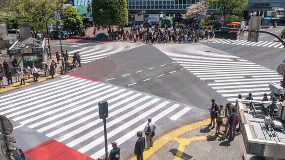 涩谷十字路口的人群