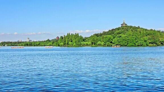 中国杭州美丽的西湖自然景观