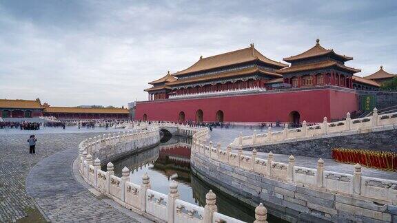 时间流逝4k紫禁城(又称故宫)位于中国北京