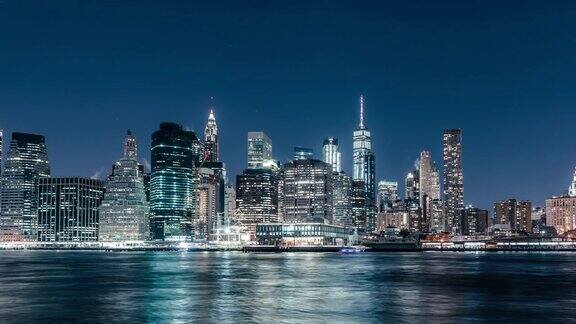 TD市中心商业曼哈顿之夜美国纽约