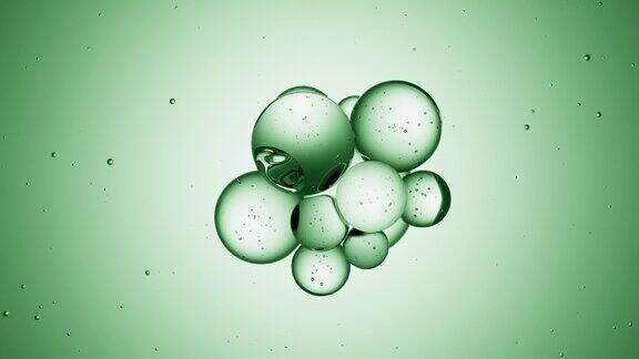 泡沫绿色的水抽象背景