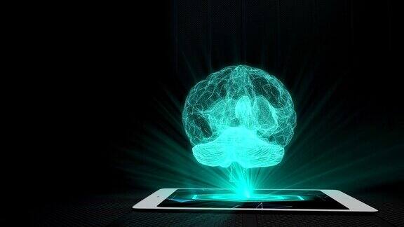 脑投影未来全息显示手机平板全息技术