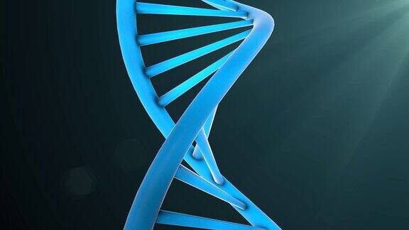 干细胞研究分子化学DNA双螺旋分子3d渲染
