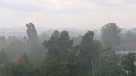 暴风雨的天气