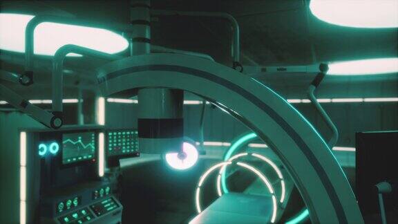 医院实验室的核磁共振扫描仪