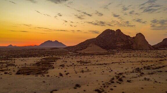 日落时壮丽的沙漠景观纳米比亚非洲
