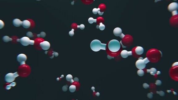 3D动画中的水分子