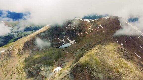 从科罗拉多州埃文斯山鸟瞰风景