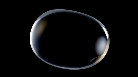 气泡元素动画黑色背景上气泡的运动动画无缝循环
