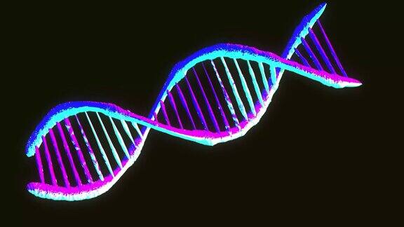 彩色抽象阿尔法DNA支架结构DNA有双螺旋分子医学背景