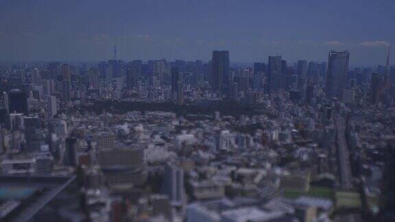 东京六本木地区的微缩城市景观